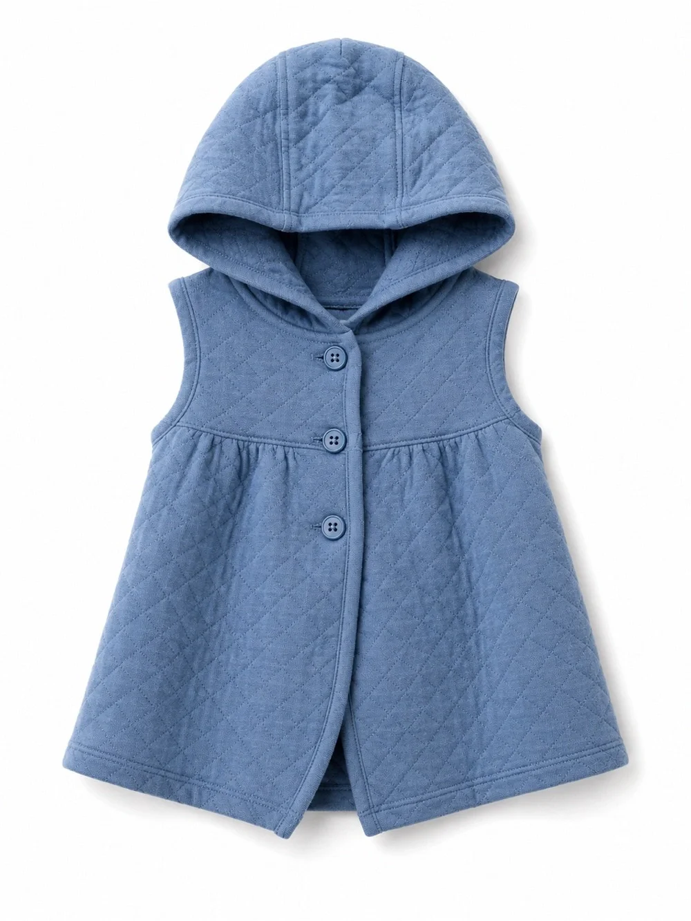 Carter's Quilted Hooded Vest in Blue